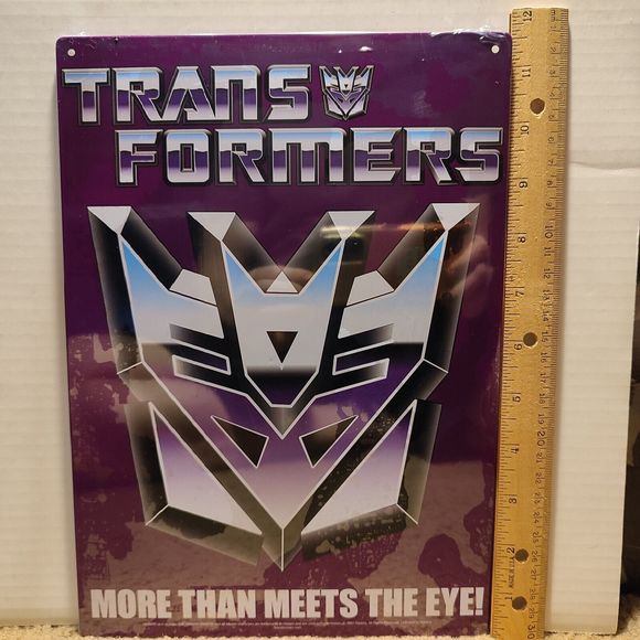 Transformers Decepticons Metal Tin Sign Wall Hanging Collectible Decoration - Picture 2 of 2